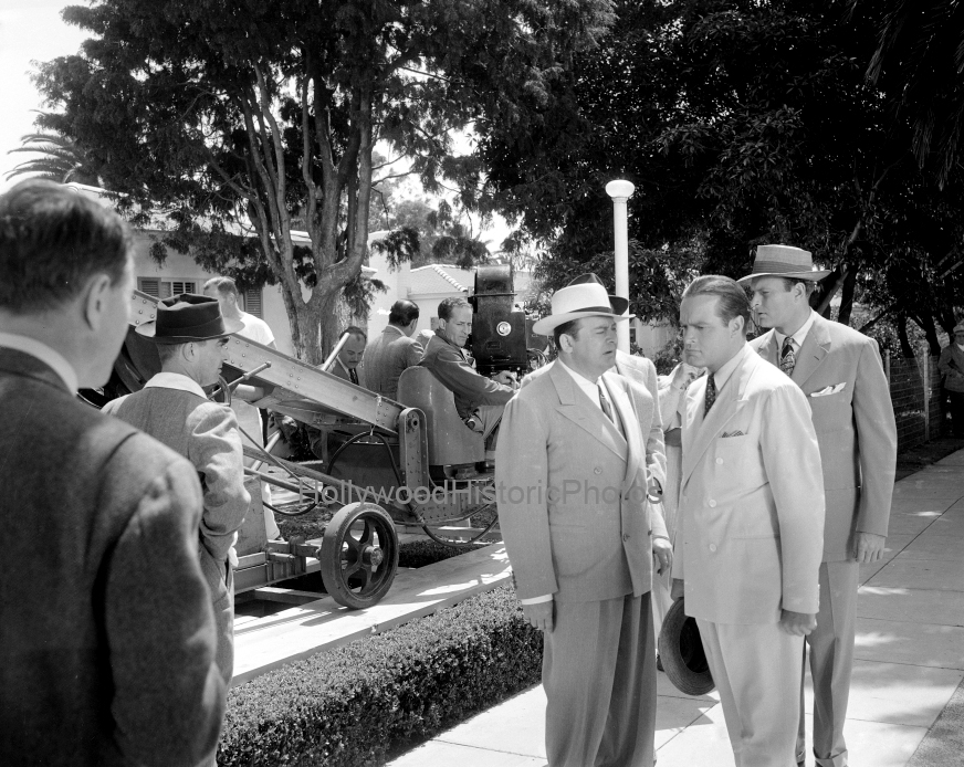 Bob Hope 1941 1 filming Nothing But the Truth with Edward Arnold wm.jpg